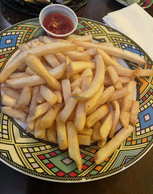 French fries   at Dilla Ethiopian restaurant in Minneapolis