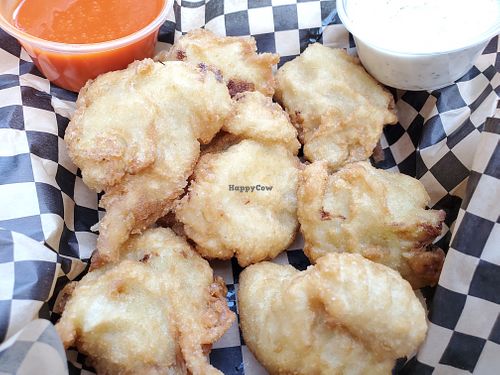 Small order of cauliflower wings. at Dank! Vegan Fried Chicken and Shrimp in West Los Angeles