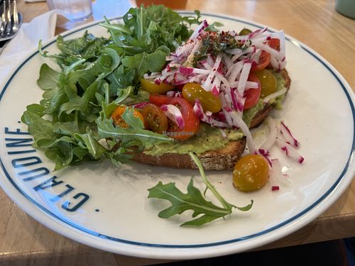 Avocado toastt  at Claudine in Encino