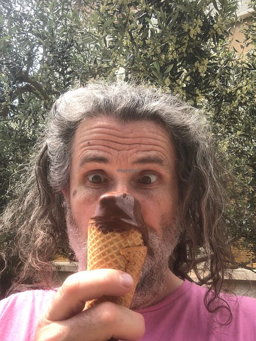 Moi and my half eaten cone! at Ela's in Split