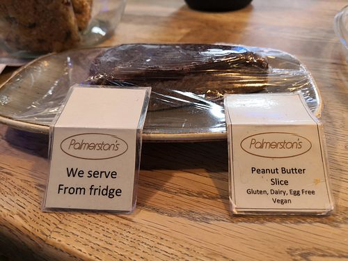 Brilliant peanut butter cake at Palmerstons in Dunkeld