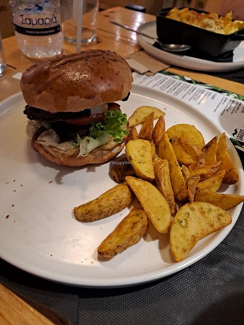 Falafel burger at Street in Zakynthos