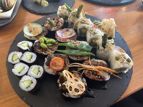 Vegan sushi  at SAM in Munich