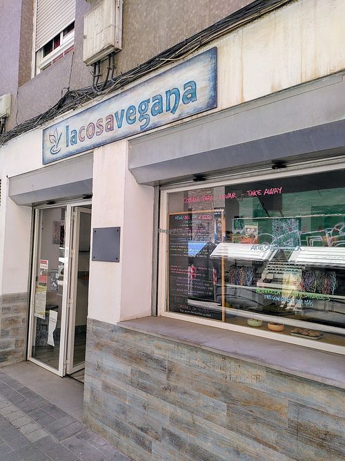 Entrance at La Cosa Vegana in Granada