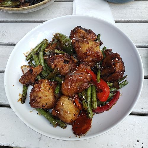 Terong tumis kecap at Daur Lang in Cologne