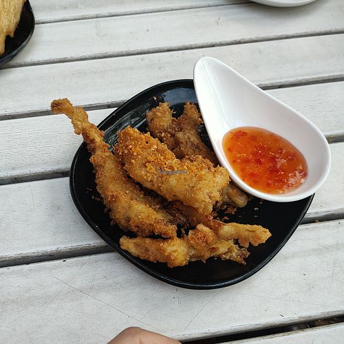 Oyster mushroom panko at Daur Lang in Cologne