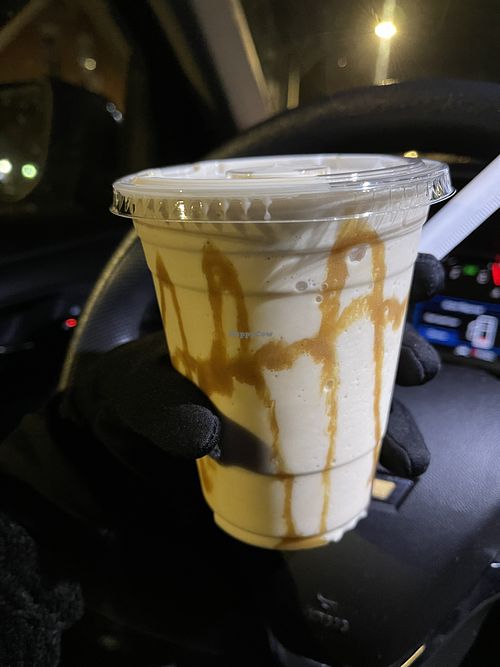 Vanilla shake with caramel. Good but I prefer the soft serve   at Vaca's Creamery in Chicago