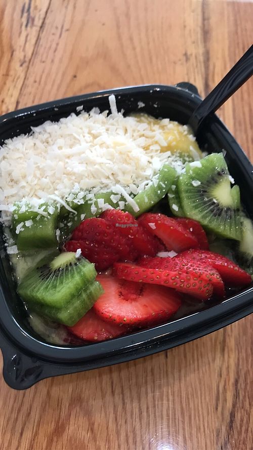 mango smoothie bowl  at Downtown Grind in Elmira