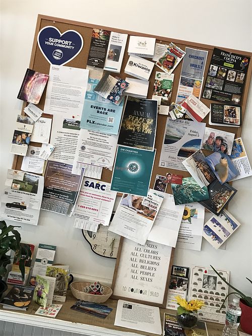 community bulletin boards are so important!👍  at Downtown Grind in Elmira
