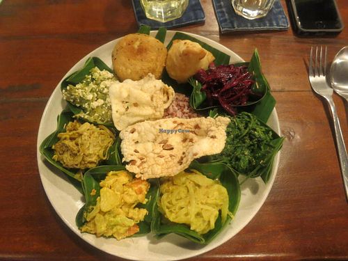 Nasi Campur plate at Warung Sopa - Jl Sugriwa in Ubud