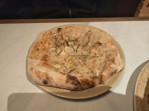 Garlic bread at Purezza in Manchester