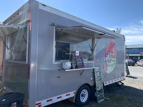 Window view at The Tickled Pear in Homer