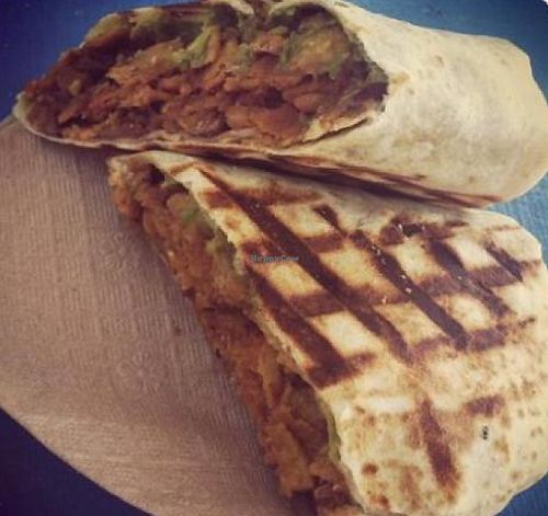 The amazing Freeto Burrito. Try it out. You won't regret it! at The Vegan Yacht in Austin