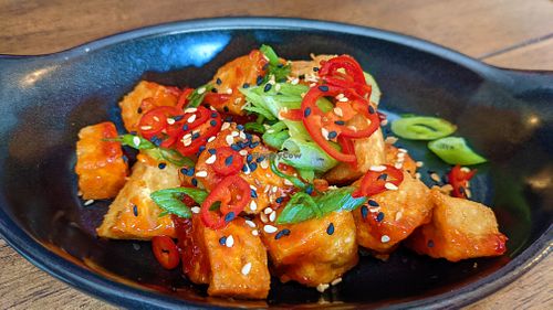 Crispy Tofu Bites at The Cross Gaits in Blacko