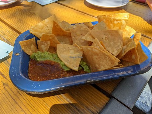 Chips and guacamole at Nido's Backyard in Oakland