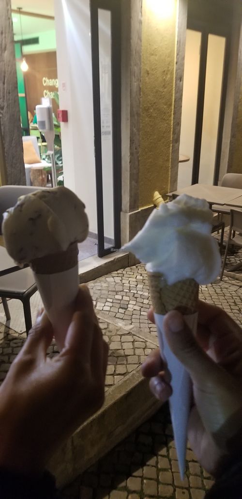 Banana Chocolate and Limon gelato! at UAO by Mú - Healthy Italian Gelato in Lisbon