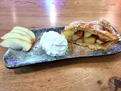 Dutch apple pie at Vegan Temple Bar in Amsterdam