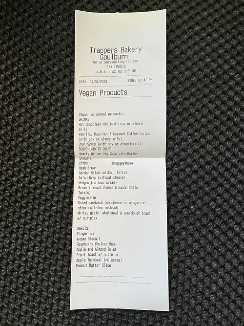  at Trappers Bakery in Goulburn