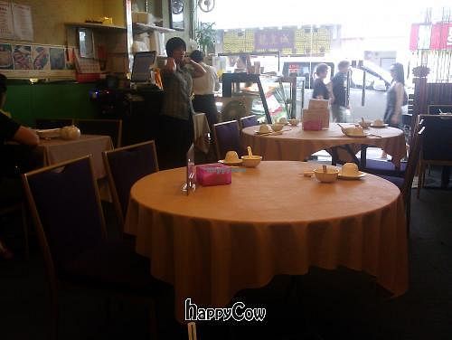 Table in restaurant at Lotus Veggie - Fuk Lo Tsun Rd in Kowloon