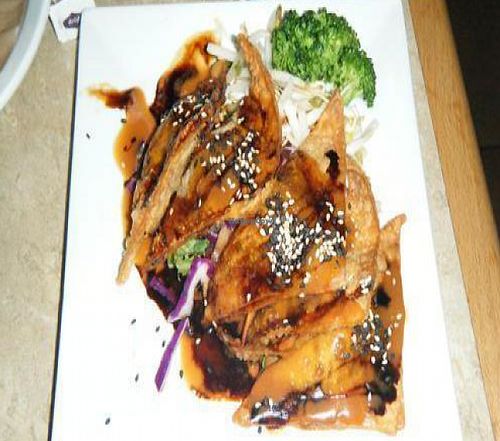 Vegan appetizer at Laughing Seed Cafe in Asheville