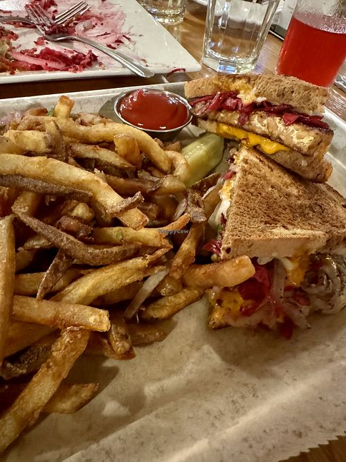 tempeh reuben  at Laughing Seed Cafe in Asheville