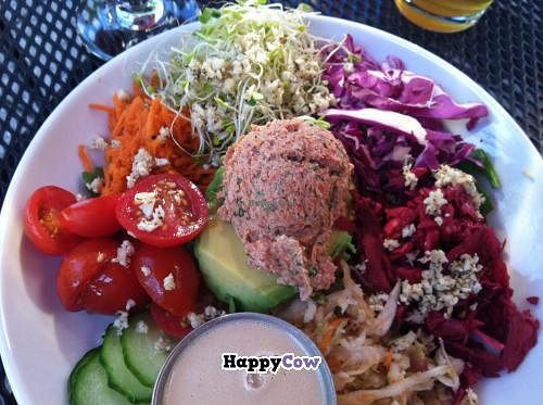 Dragon Bowl- entirely raw vegan and delicious! at Laughing Seed Cafe in Asheville