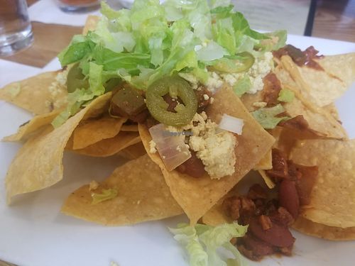 Breakfast nachos at Laughing Seed Cafe in Asheville