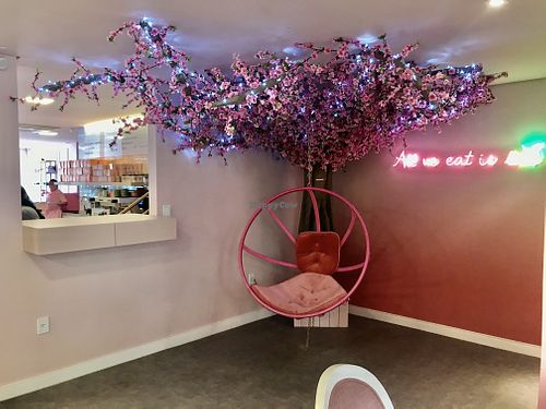 Decor at Renata Dias Vegan Patisserie in Brasilia