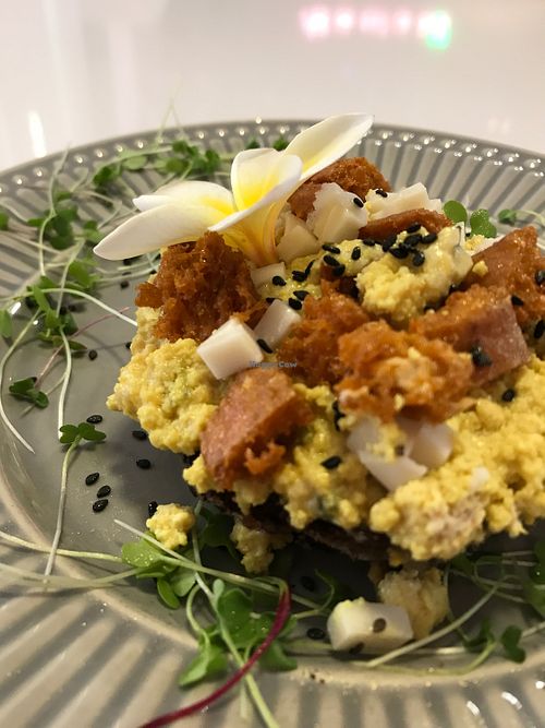Tofu toast  at Renata Dias Vegan Patisserie in Brasilia