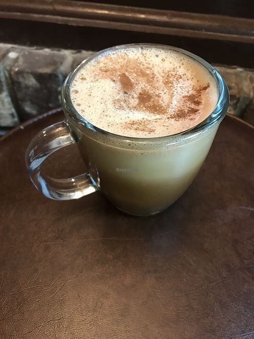 Golden Milk Latte with almond milk at The Corner Coffeehouse in Hopkinsville