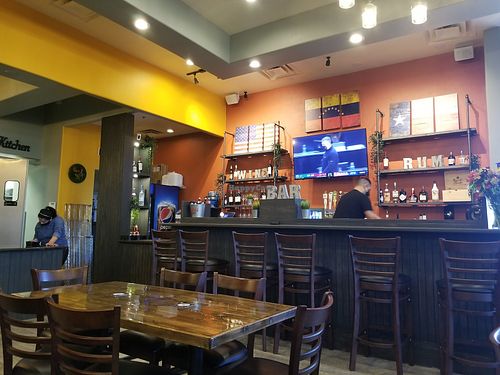 The bar at Arepitas in Round Rock