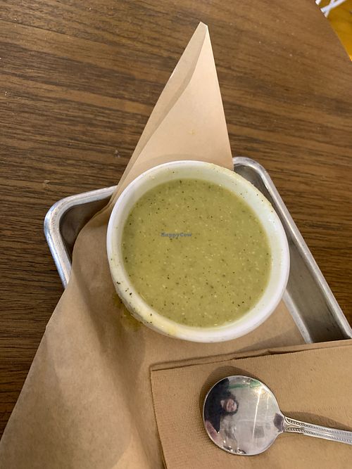 Soup of the day at Chef Tanya's Kitchen in Palm Desert