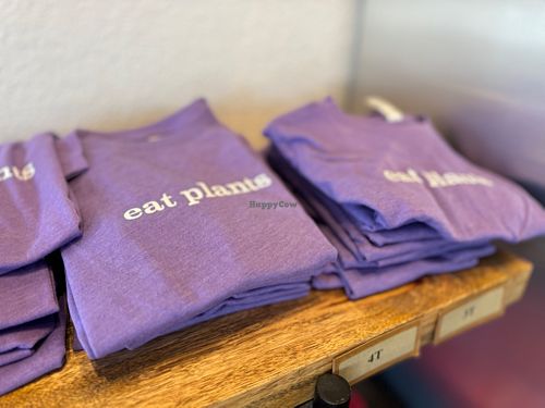 Various items of merchandise is available. After all how to tell if someone is Vegan. Trust me, they will tell you! at Chef Tanya's Kitchen in Palm Desert