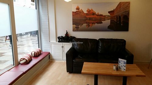 cosy lounge at Govinda's Cardiff in Cardiff