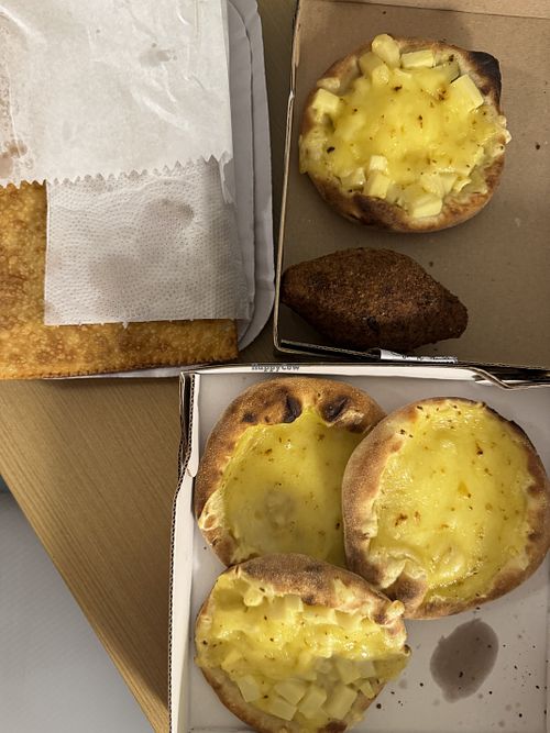 Pastel, Kibe and esfirras   at Chic Express  in Sao Paulo