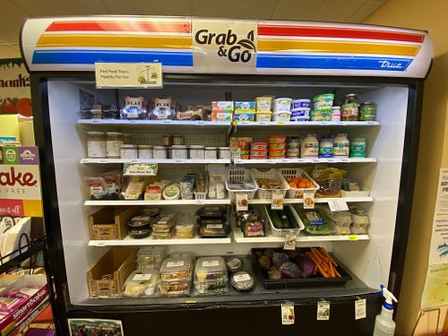 Grab & Go cooler. at Farmer's Natural Foods in Hinesville