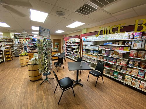 Seating area. at Farmer's Natural Foods in Hinesville