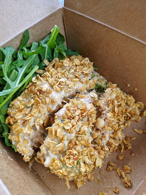 Broccoli bake at Visionary Vegan in Cheltenham