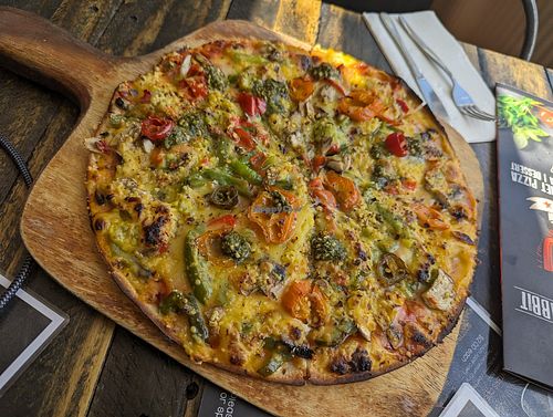 Vegorama at Black Rabbit Pizza in Kaikoura