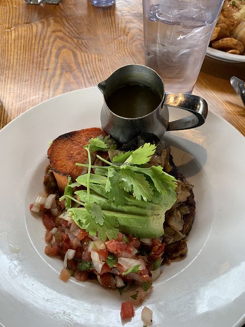 Vegan burger bowl  at Mesa Grill in Sedona
