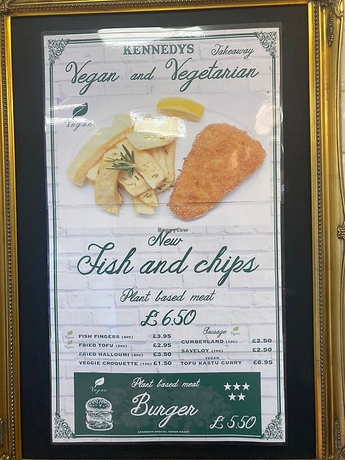 New vegan and veggie options at Kennedy's in London