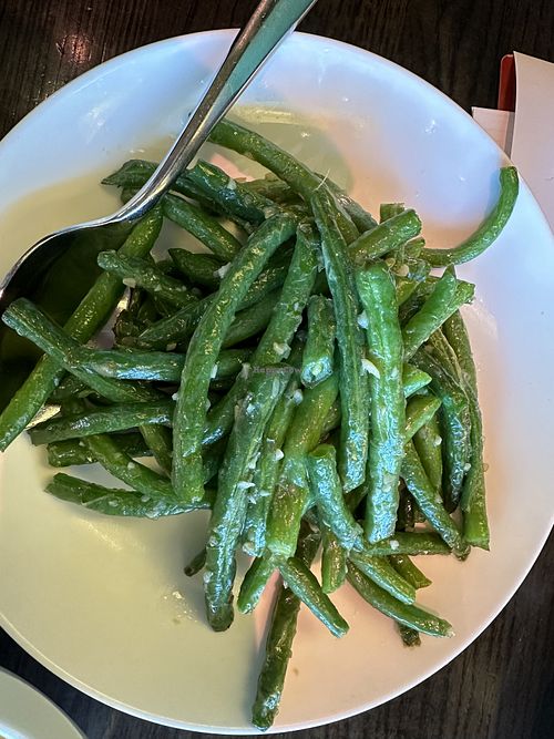 Green beans cooked to perfection   at Din Tai Fung in Las Vegas