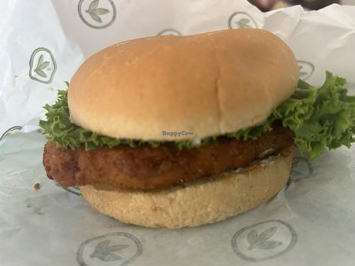 Chicken sandwich   at Plant Power Fast Food in Sacramento