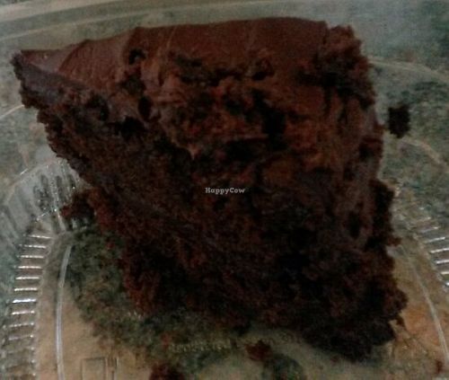 Chocolate cake at Rustic Cup in Whitley Bay