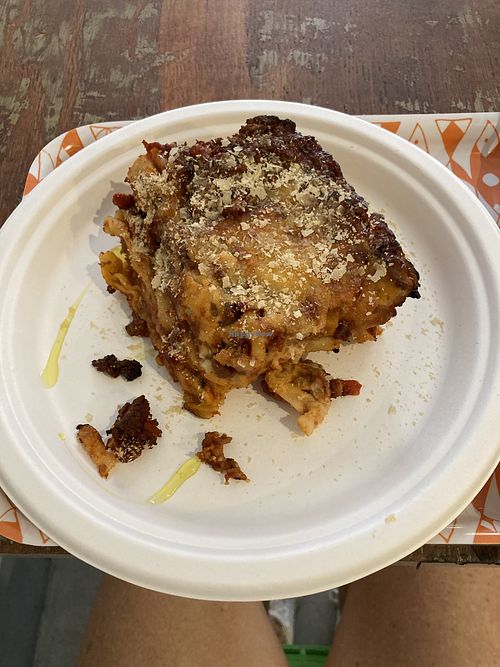 Lasagna with seitan  at Col Cavolo - Vegan Bistrot in Rome