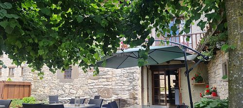 Terrace at Can Baumes in Tavertet