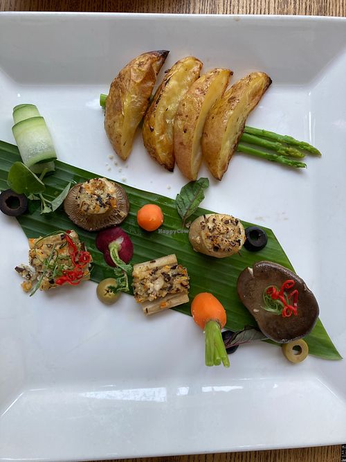 Selection of Japanese mushrooms  at An Nhien Garden in Hue