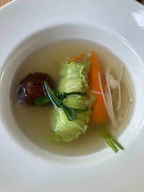 Burdock soup at An Nhien Garden in Hue
