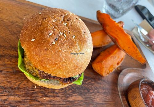 Bean burger   at Alkalime in Abu Dhabi