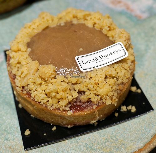 Rhubarb tart at Land & Monkeys - Amsterdam in Paris